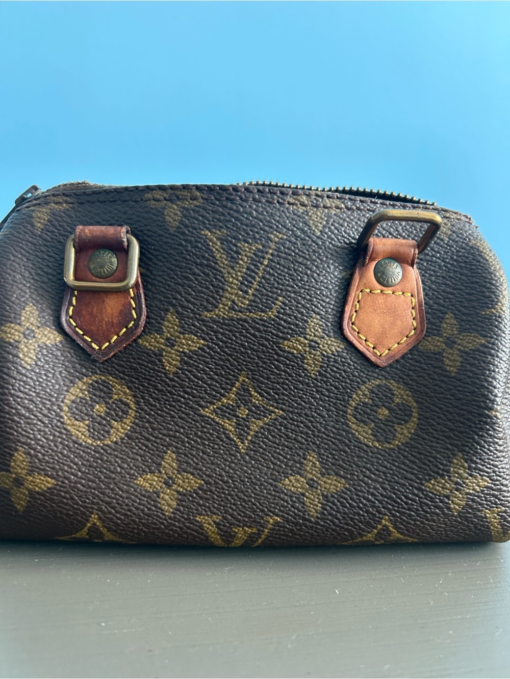Louis Vuitton Monogram Brown Mini Cosmetic Pouch